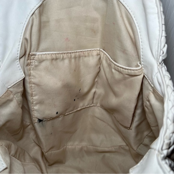 Anthropologie Alison White Woven Shoulder Bag Purse Tote - Picture 10 of 15